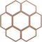 Ekena Millwork Florin Wood Fretwork Pierced Ceiling Medallion, Wood (Paint Grade), 22"OD x 7 3/4"ID x 3/8"T CMWP22X22X0375FOMF - alternate 1